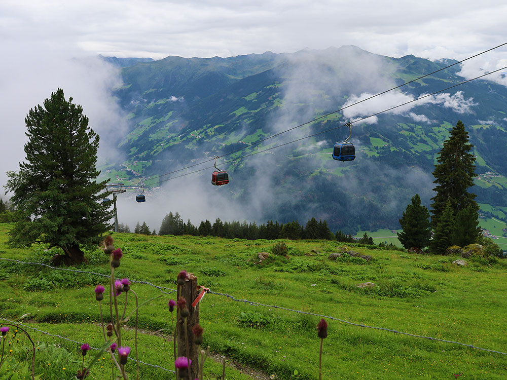 Kabelbanen in de Alpen - rustig, mooi en goed te vergelijken
